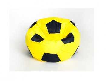 Кресло-мешок Мяч малый желто-черное в Качканаре - kachkanar.mebel-74.com | фото