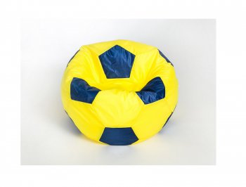 Кресло-мешок Мяч малый желто-синее в Качканаре - kachkanar.mebel-74.com | фото