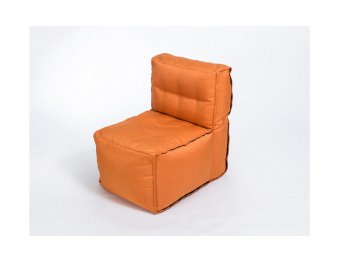 Модульное кресло Комфорт Колор прямое оранжевое в Качканаре - kachkanar.mebel-74.com | фото
