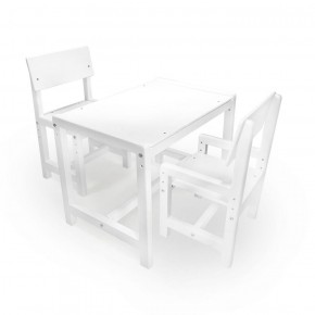 Детский растущий комплект стол и два стула  Я САМ "Лофт" (Белый, Белый) в Качканаре - kachkanar.mebel-74.com | фото