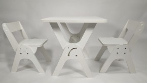 Детский растущий стол-парта и два стула Я САМ "Умка-Дуо" (Белый) в Качканаре - kachkanar.mebel-74.com | фото