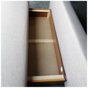 Диван-кровать Комфорт без подлокотников BALTIC COFFE-LATTE (2 подушки) в Качканаре - kachkanar.mebel-74.com | фото