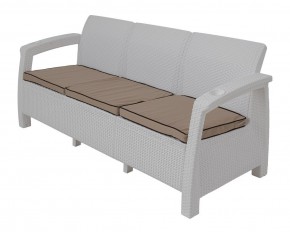 Диван Yalta Premium Sofa 3 Set (Ялта) белый (+подушки под спину) в Качканаре - kachkanar.mebel-74.com | фото