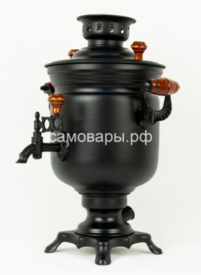 Электрический самовар "Черный Русский" матовая банка на 3 литра (Ограниченная серия) в Качканаре - kachkanar.mebel-74.com | фото