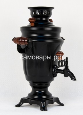 Электрический самовар "Черный Русский" матовый тюльпан в наборе на 1,5 литра. Ограниченная серия. в Качканаре - kachkanar.mebel-74.com | фото