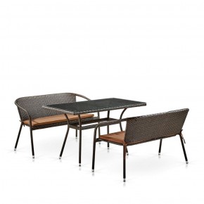 Комплект мебели из иск. ротанга T286A/S139A-W53 Brown в Качканаре - kachkanar.mebel-74.com | фото