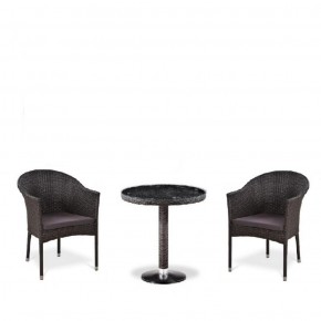 Комплект плетеной мебели T601/Y350A-W53 Brown (2+1) в Качканаре - kachkanar.mebel-74.com | фото