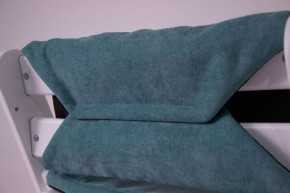 Комплект растущий стул и подушки Конёк Горбунёк Комфорт  (Бело-небесный, Волна) в Качканаре - kachkanar.mebel-74.com | фото