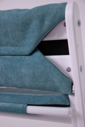 Комплект растущий стул и подушки Конёк Горбунёк Комфорт  (Бело-сиреневый, Волна) в Качканаре - kachkanar.mebel-74.com | фото