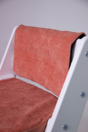 Комплект растущий стул и подушки Конёк Горбунёк Комфорт  (Белый, Терракота) в Качканаре - kachkanar.mebel-74.com | фото