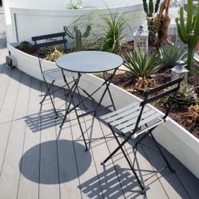 Комплект садовой мебели OTS-001R (стол + 2 стула) металл в Качканаре - kachkanar.mebel-74.com | фото