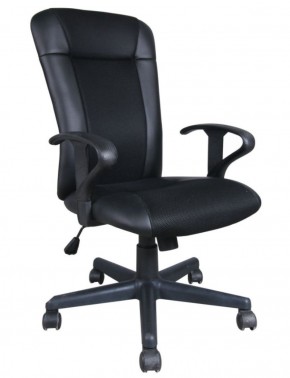 Кресло BRABIX "Optima MG-370" (экокожа/ткань, черное) 531580 в Качканаре - kachkanar.mebel-74.com | фото