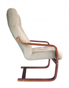 Кресло для отдыха (пружинка) Магнат 102-З-КР замша КРЕМ в Качканаре - kachkanar.mebel-74.com | фото