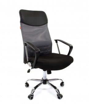 Кресло для руководителя CHAIRMAN 610 N(15-21 черный/сетка серый) в Качканаре - kachkanar.mebel-74.com | фото