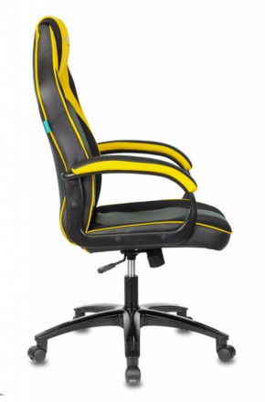 Кресло игровое Бюрократ VIKING 2 AERO YELLOW черный/желтый в Качканаре - kachkanar.mebel-74.com | фото