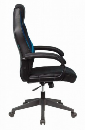 Кресло игровое Бюрократ VIKING 3 AERO BLUE черный/синий в Качканаре - kachkanar.mebel-74.com | фото