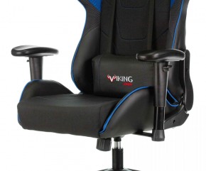 Кресло игровое Бюрократ VIKING 4 AERO BLUE черный/синий в Качканаре - kachkanar.mebel-74.com | фото