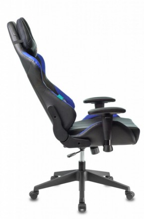 Кресло игровое Бюрократ VIKING 5 AERO BLUE черный/синий в Качканаре - kachkanar.mebel-74.com | фото
