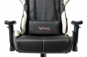 Кресло игровое Бюрократ VIKING 5 AERO WHITE черный/белый в Качканаре - kachkanar.mebel-74.com | фото