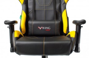 Кресло игровое Бюрократ VIKING 5 AERO YELLOW черный/желтый в Качканаре - kachkanar.mebel-74.com | фото