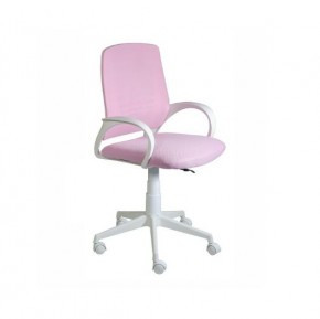 Кресло Ирис White сетка/ткань розовая в Качканаре - kachkanar.mebel-74.com | фото