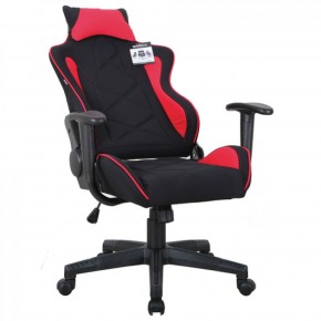 Кресло компьютерное BRABIX GT Racer GM-101 + подушка (ткань) черное/красное (531820) в Качканаре - kachkanar.mebel-74.com | фото