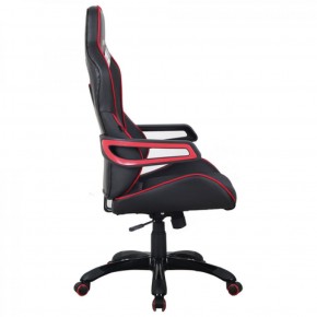 Кресло компьютерное BRABIX Nitro GM-001 (ткань/экокожа) черное, вставки красные (531816) в Качканаре - kachkanar.mebel-74.com | фото