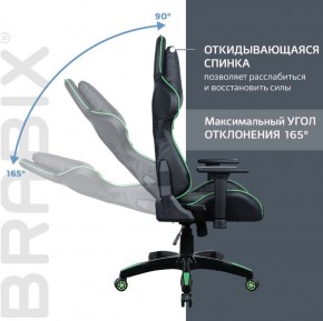 Кресло компьютерное BRABIX "GT Carbon GM-120" (черное/зеленое) 531929 в Качканаре - kachkanar.mebel-74.com | фото