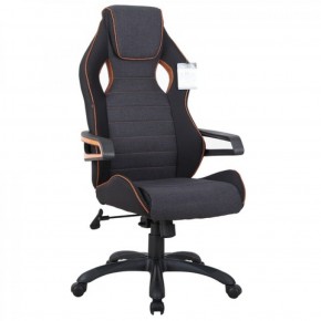 Кресло компьютерное BRABIX Techno Pro GM-003 (ткань черное/серое, вставки оранжевые) 531813 в Качканаре - kachkanar.mebel-74.com | фото