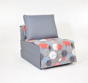 Кресло-кровать бескаркасное Харви (серый-геометрия слейт) в Качканаре - kachkanar.mebel-74.com | фото