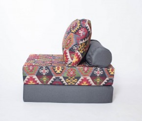 Кресло-кровать-пуф бескаркасное Прайм (мехико серый-графит) в Качканаре - kachkanar.mebel-74.com | фото