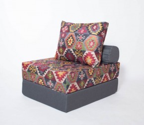 Кресло-кровать-пуф бескаркасное Прайм (мехико серый-графит) в Качканаре - kachkanar.mebel-74.com | фото