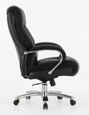 Кресло офисное BRABIX PREMIUM "Bomer HD-007" (рециклированная кожа, хром, черное) 531939 в Качканаре - kachkanar.mebel-74.com | фото