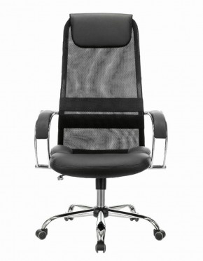 Кресло офисное BRABIX PREMIUM "Stalker EX-608 CH" (хром, ткань-сетка/кожзам, черное) 532091 в Качканаре - kachkanar.mebel-74.com | фото