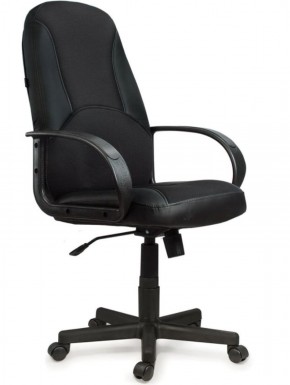 Кресло офисное BRABIX "City EX-512" (кожзам черный, ткань черная) 531407 в Качканаре - kachkanar.mebel-74.com | фото