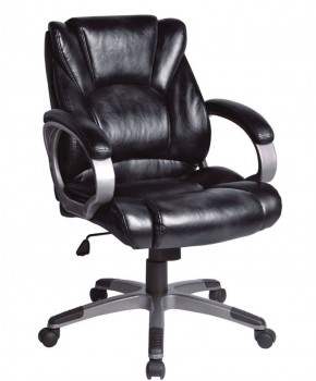 Кресло офисное BRABIX "Eldorado EX-504", экокожа, черное, 530874 в Качканаре - kachkanar.mebel-74.com | фото