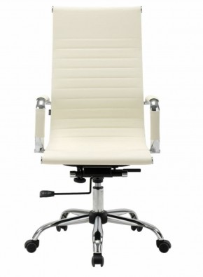 Кресло офисное BRABIX "Energy EX-509" (экокожа, хром, бежевое) 531166 в Качканаре - kachkanar.mebel-74.com | фото