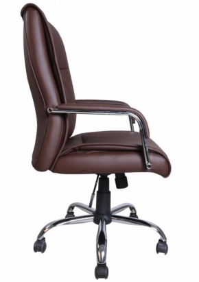 Кресло офисное BRABIX "Space EX-508" (экокожа, хром, коричневое) 531164 в Качканаре - kachkanar.mebel-74.com | фото