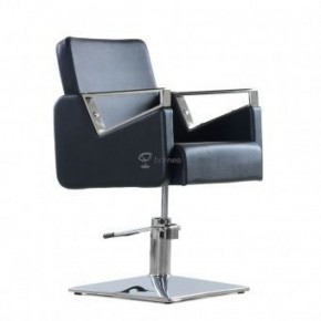 Кресло парикмахерское Barneo 6300V5 черное в Качканаре - kachkanar.mebel-74.com | фото