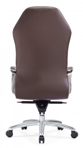 Кресло руководителя Бюрократ _AURA/BROWN коричневый в Качканаре - kachkanar.mebel-74.com | фото
