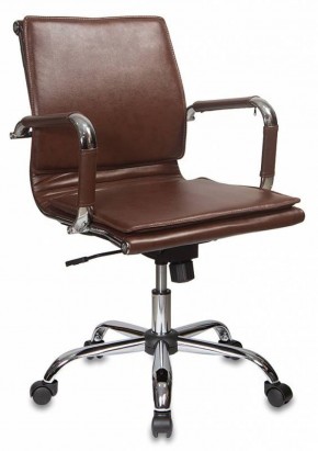Кресло руководителя Бюрократ CH-993-LOW/BROWN коричневый в Качканаре - kachkanar.mebel-74.com | фото
