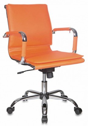 Кресло руководителя Бюрократ CH-993-LOW/ORANGE оранжевый в Качканаре - kachkanar.mebel-74.com | фото