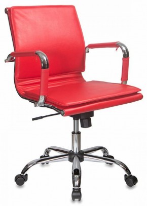 Кресло руководителя Бюрократ CH-993-LOW/RED красный в Качканаре - kachkanar.mebel-74.com | фото