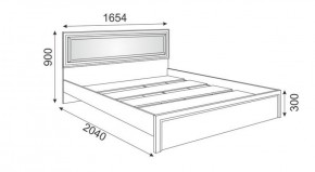 Кровать 1.6 М09 с мягкой спинкой и настилом Беатрис (Орех гепланкт) в Качканаре - kachkanar.mebel-74.com | фото