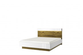 Кровать 160 с подъемником, TORINO, цвет белый/Дуб наварра в Качканаре - kachkanar.mebel-74.com | фото