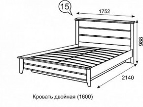 Кровать 1600 с ПМ София 15 в Качканаре - kachkanar.mebel-74.com | фото
