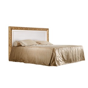 Кровать 2-х спальная (1,4 м) Тиффани штрих-лак/золото (ТФКР140-1) в Качканаре - kachkanar.mebel-74.com | фото