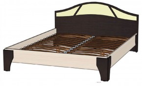 ВЕРОНА Кровать 1600 с основанием (Венге/Анкор светлый) в Качканаре - kachkanar.mebel-74.com | фото