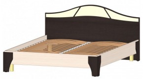 ВЕРОНА Кровать 1600 с основанием (Венге/Анкор светлый) в Качканаре - kachkanar.mebel-74.com | фото