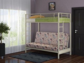 Кровать двухъярусная с диваном "Мадлен" (Слоновая кость/Серый) в Качканаре - kachkanar.mebel-74.com | фото